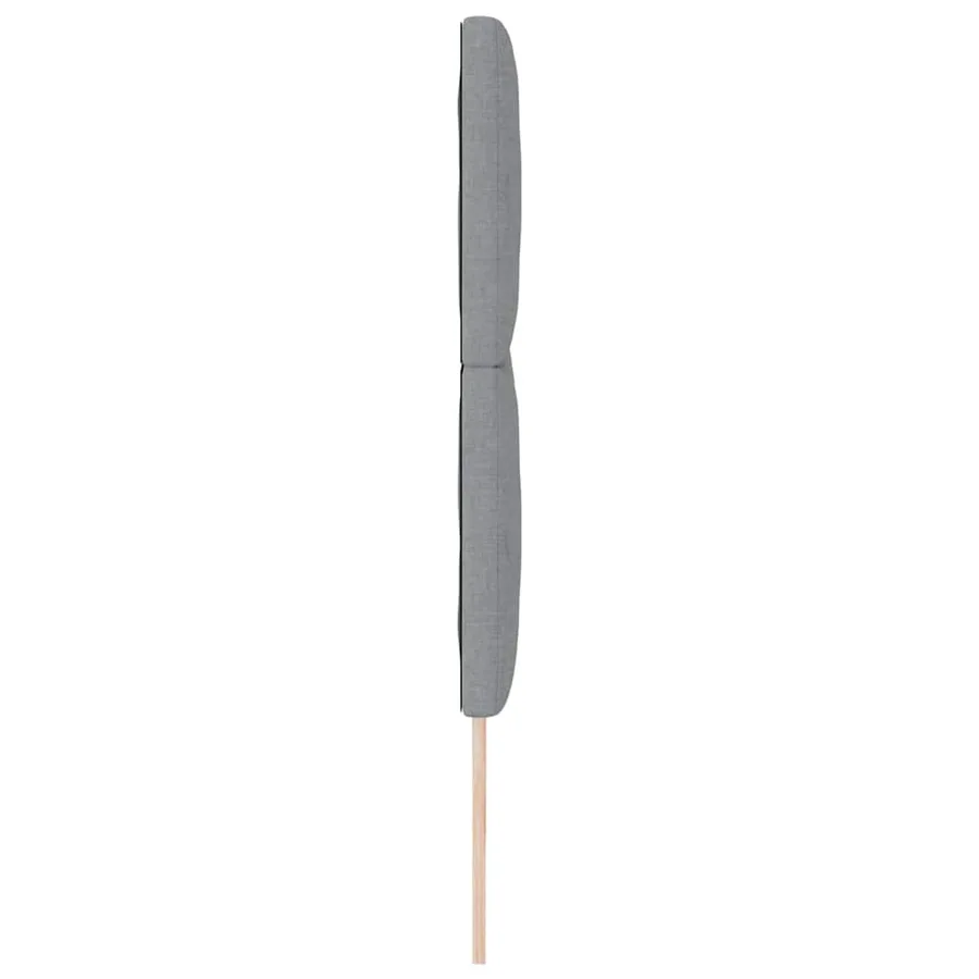 Tête de lit Gris clair 200 cm tissu - 5
