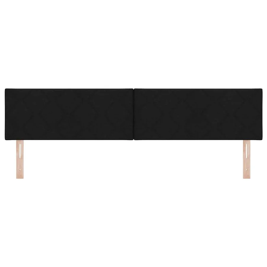 Tête de lit Noir 200 cm tissu - 4