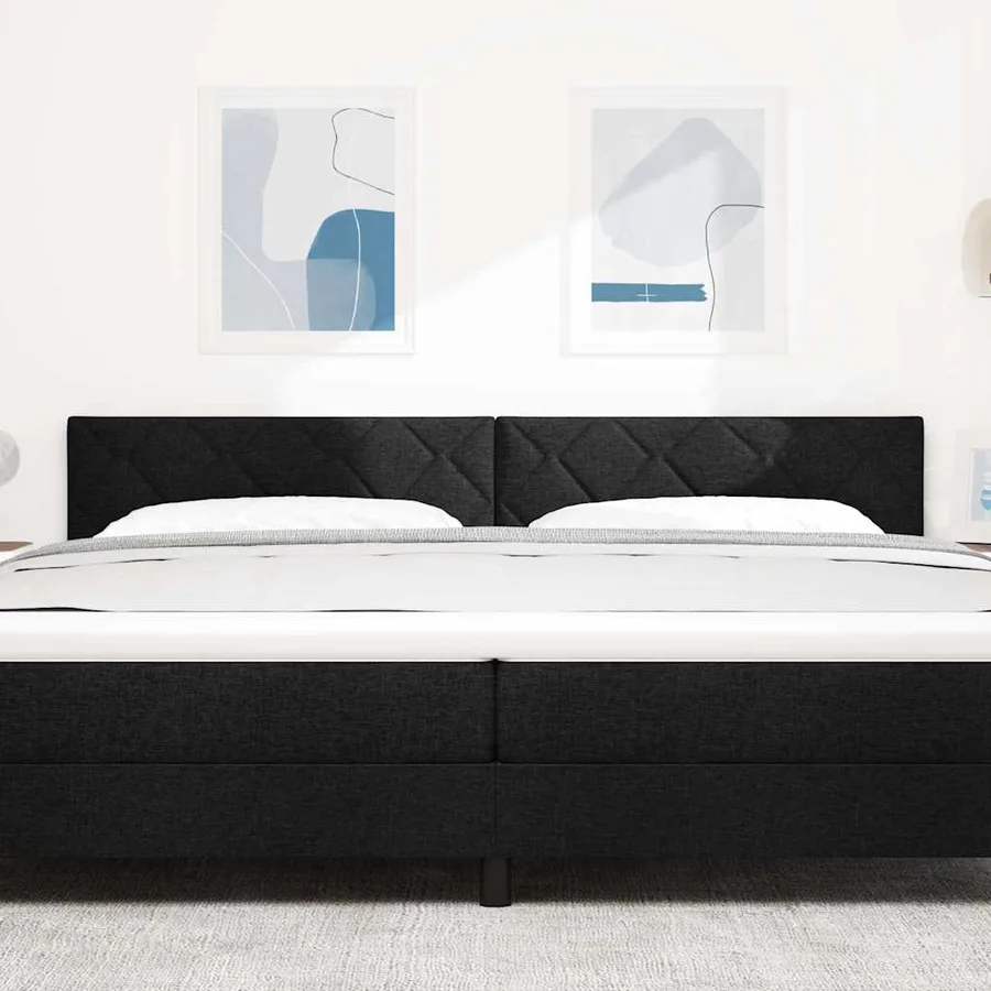 Tête de lit LED Noir 200 cm tissu - 3