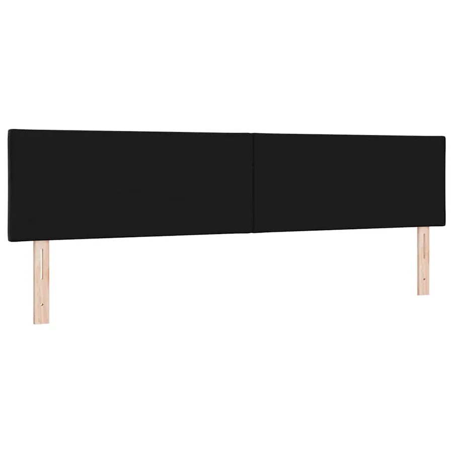 Tête de lit LED Noir 200 cm Velours - 7