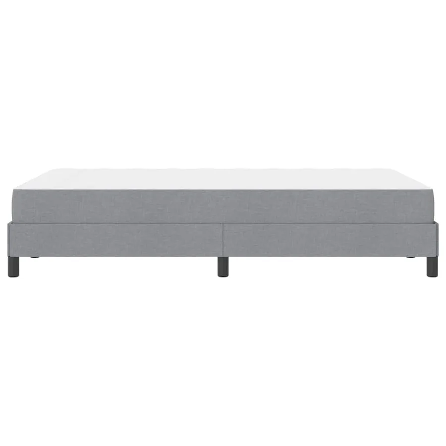 Lit à ressorts avec matelas Gris clair 120 x 190 cm tissu - 6
