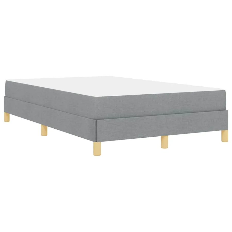 Lit à ressorts avec matelas Gris clair 120 x 190 cm tissu - 7