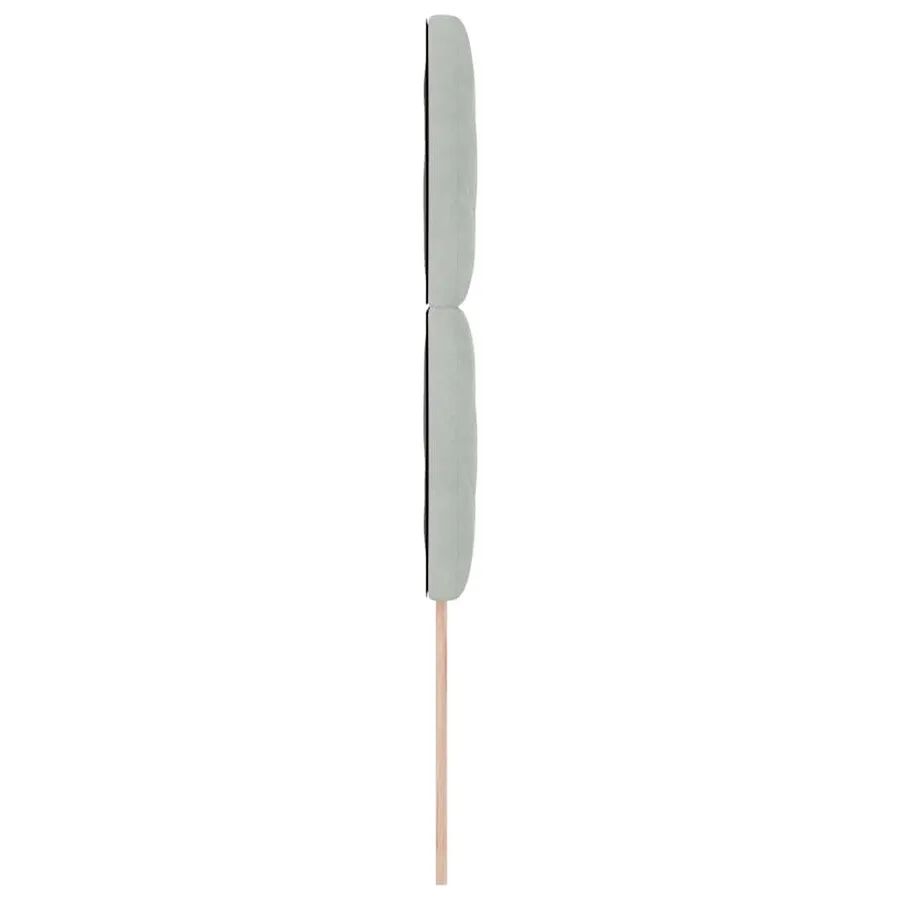 Tête de lit LED Gris clair 90 cm Velours - 6
