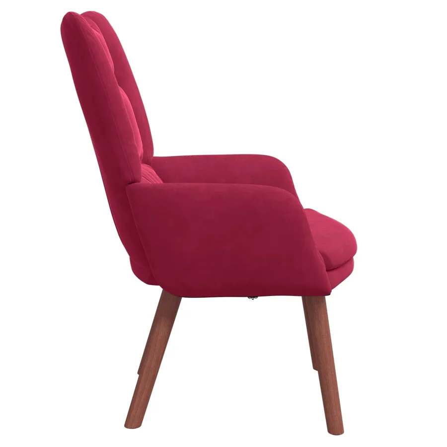 fauteuil Bordeaux 63 x 67 x 94 cm Velours - 5
