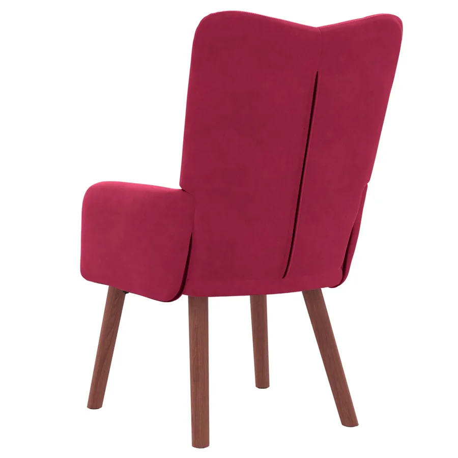 fauteuil Bordeaux 63 x 67 x 94 cm Velours - 6