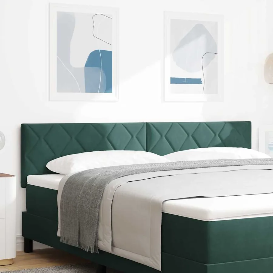 Tête de lit Vert foncé 180 cm Velours