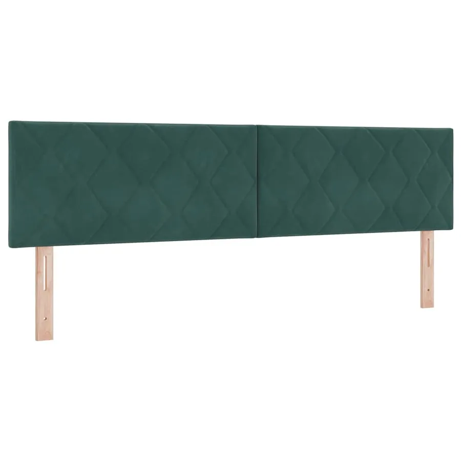 Tête de lit Vert foncé 180 cm Velours - 2