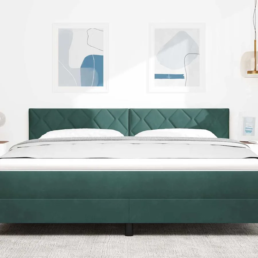 Tête de lit Vert foncé 180 cm Velours - 3