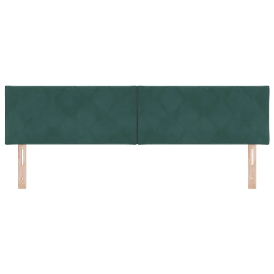 Tête de lit Vert foncé 180 cm Velours - 4