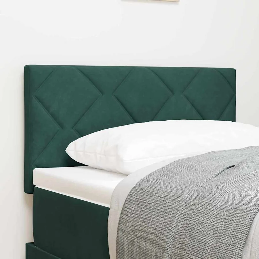 Tête de lit LED Vert foncé 80 cm Velours