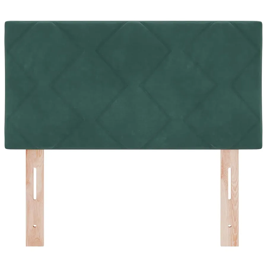 Tête de lit LED Vert foncé 80 cm Velours - 5