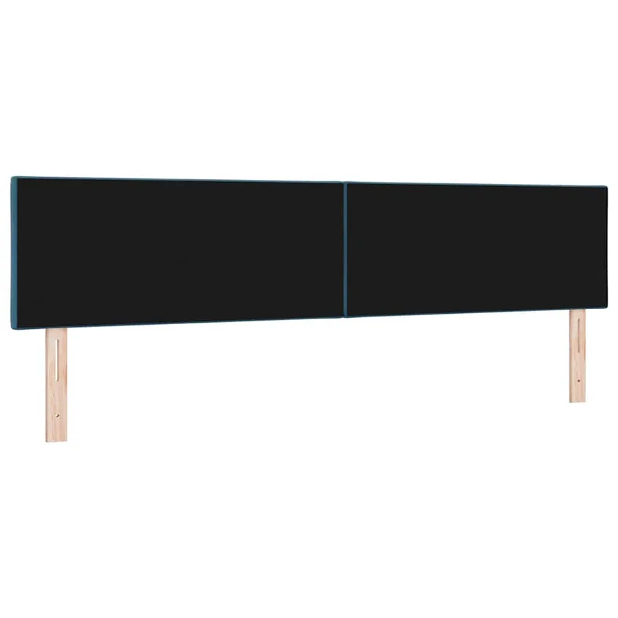 Tête de lit LED Bleu foncé 200 cm Velours - 7