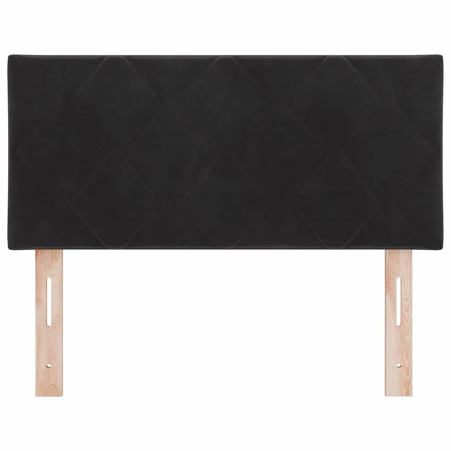 Tête de lit LED Noir 100 cm Velours - 5