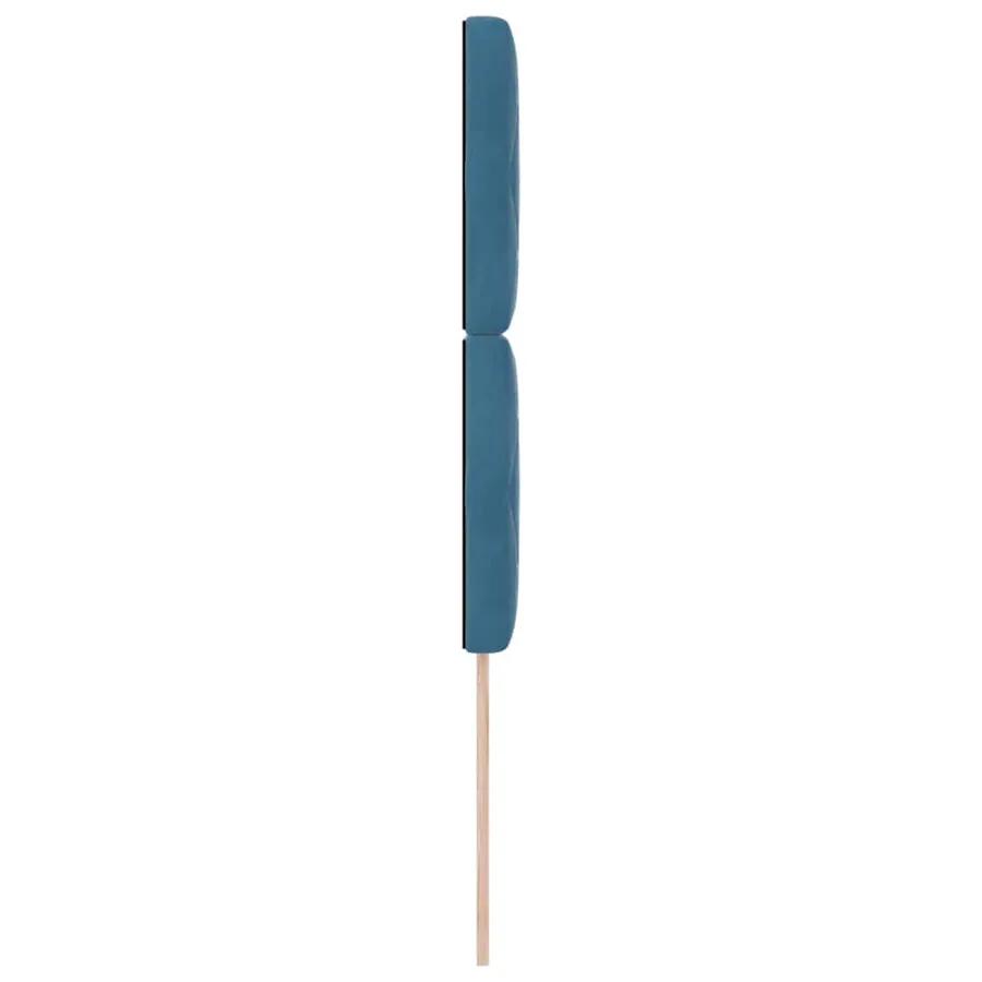 Tête de lit Bleu foncé 90 cm Velours - 5