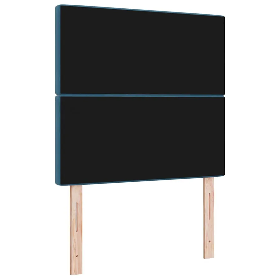 Tête de lit Bleu foncé 90 cm Velours - 6