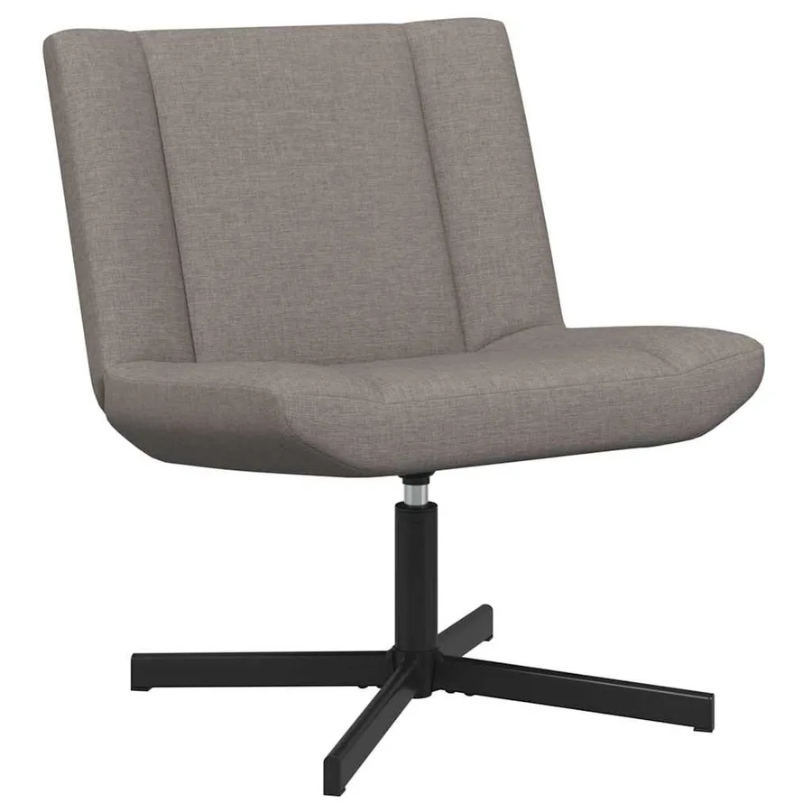 Chaise pivotante Taupe 63 x 75 x 76 cm tissu - 2