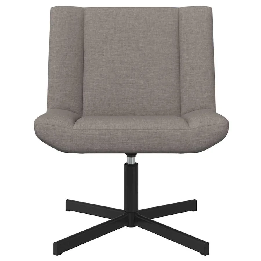 Chaise pivotante Taupe 63 x 75 x 76 cm tissu - 4