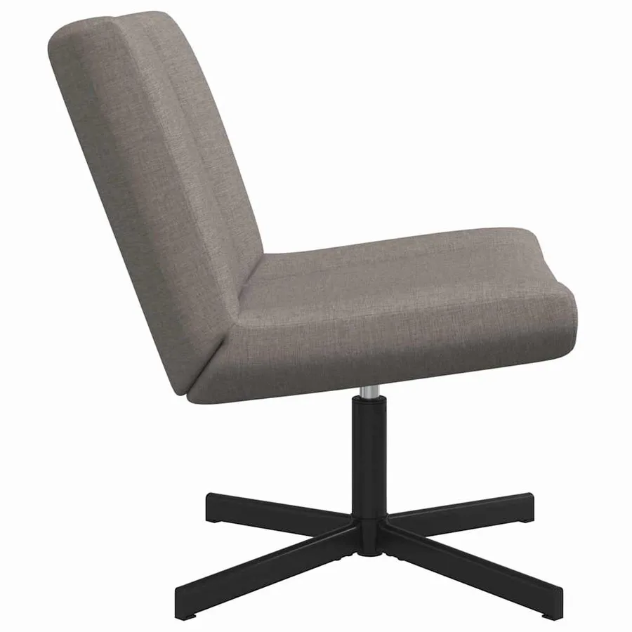 Chaise pivotante Taupe 63 x 75 x 76 cm tissu - 5