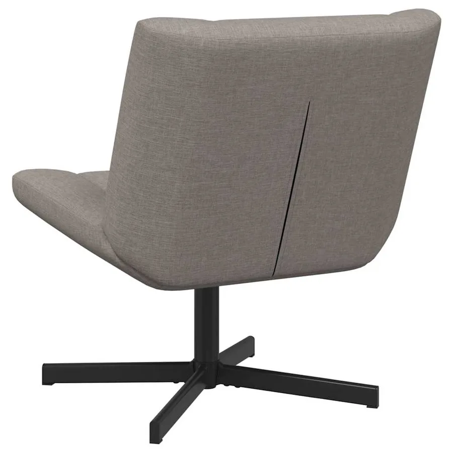 Chaise pivotante Taupe 63 x 75 x 76 cm tissu - 6