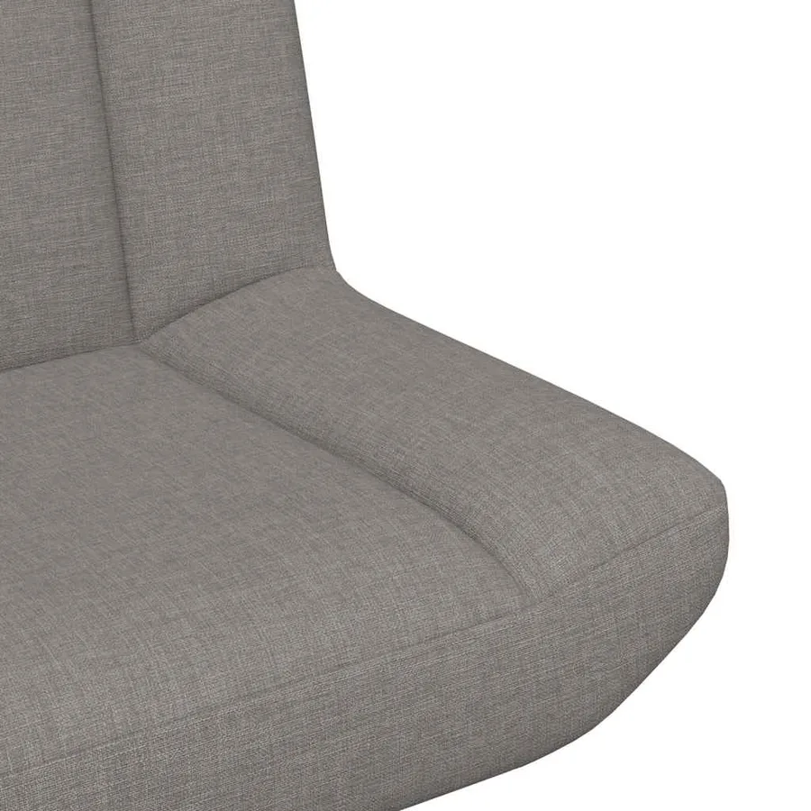 Chaise pivotante Taupe 63 x 75 x 76 cm tissu - 7