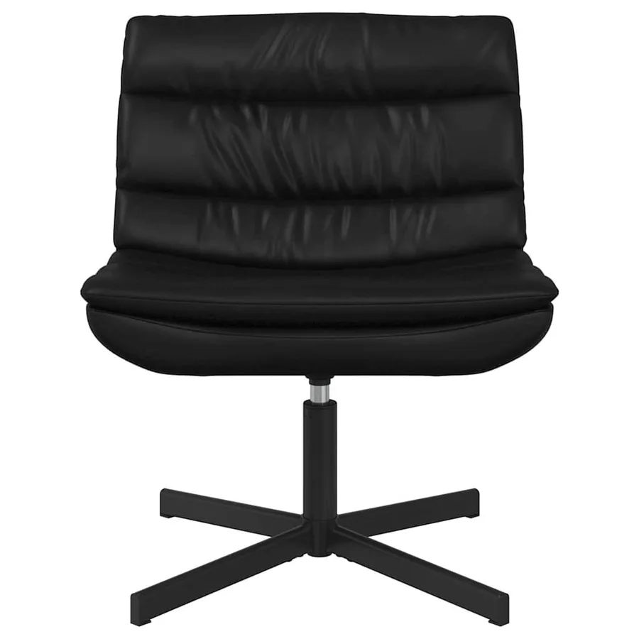 Chaise pivotante Noir 63 x 75 x 76 cm Simili cuir - 4