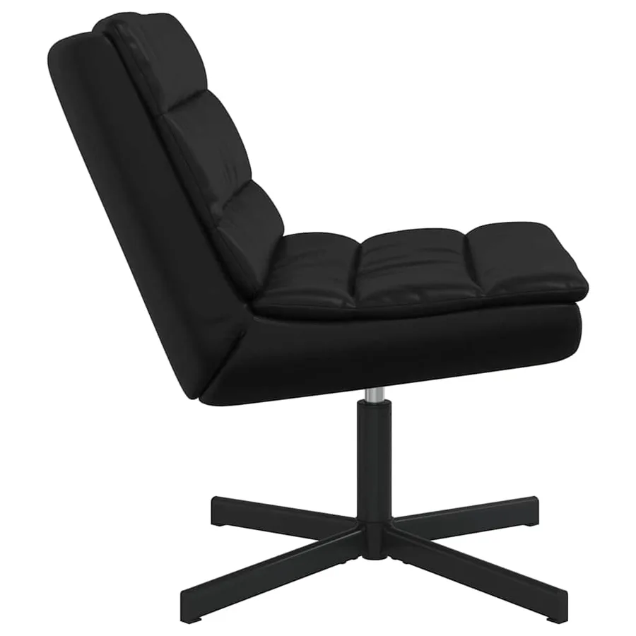 Chaise pivotante Noir 63 x 75 x 76 cm Simili cuir - 5