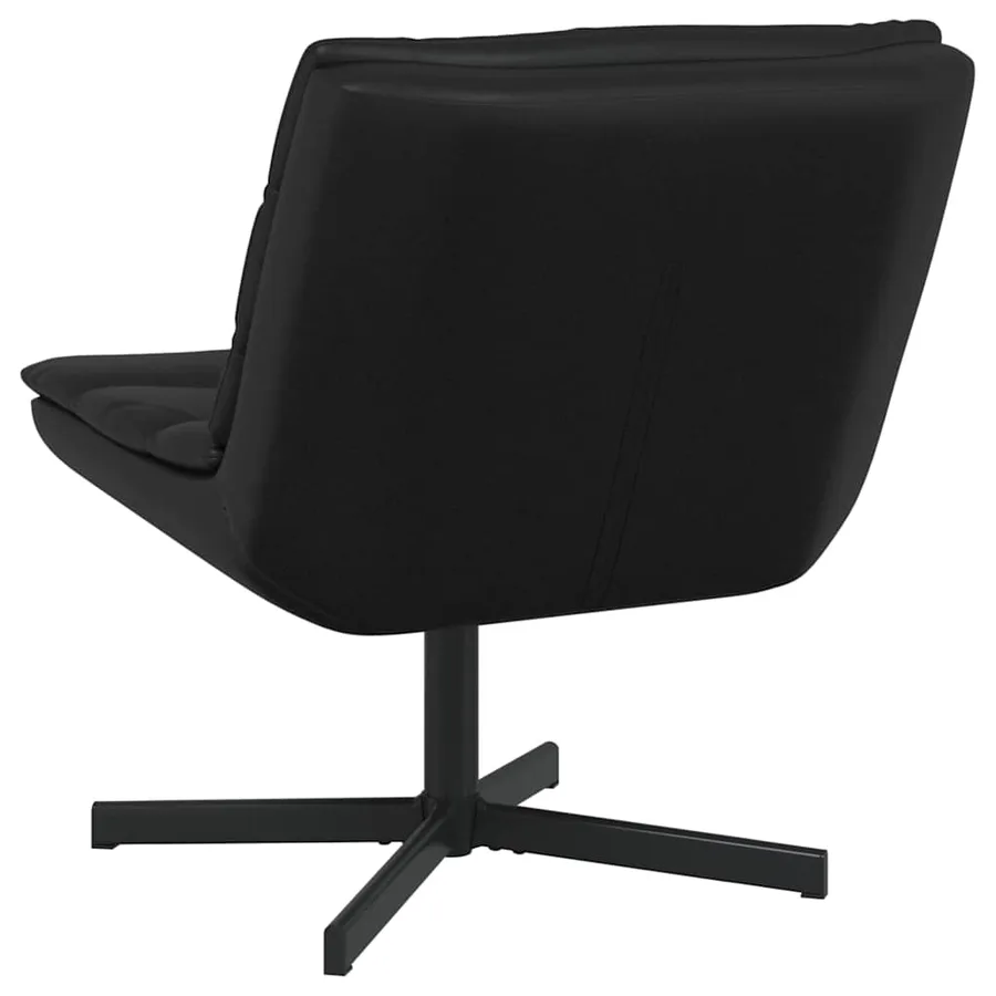 Chaise pivotante Noir 63 x 75 x 76 cm Simili cuir - 6