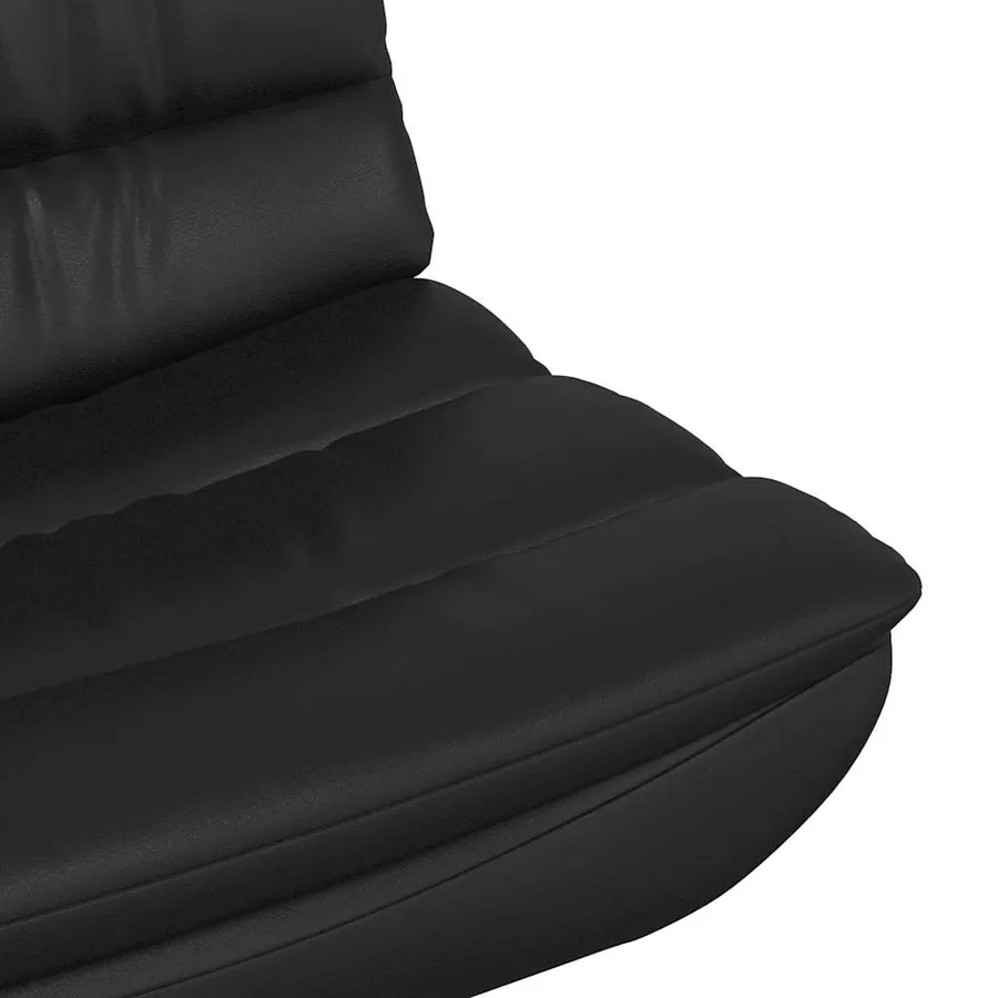 Chaise pivotante Noir 63 x 75 x 76 cm Simili cuir - 7