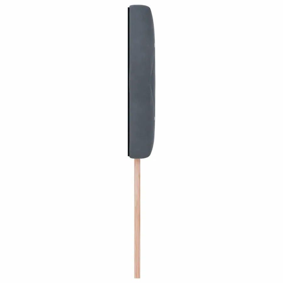 Tête de lit LED avec bandes LED Gris foncé 90 cm Velours - 6