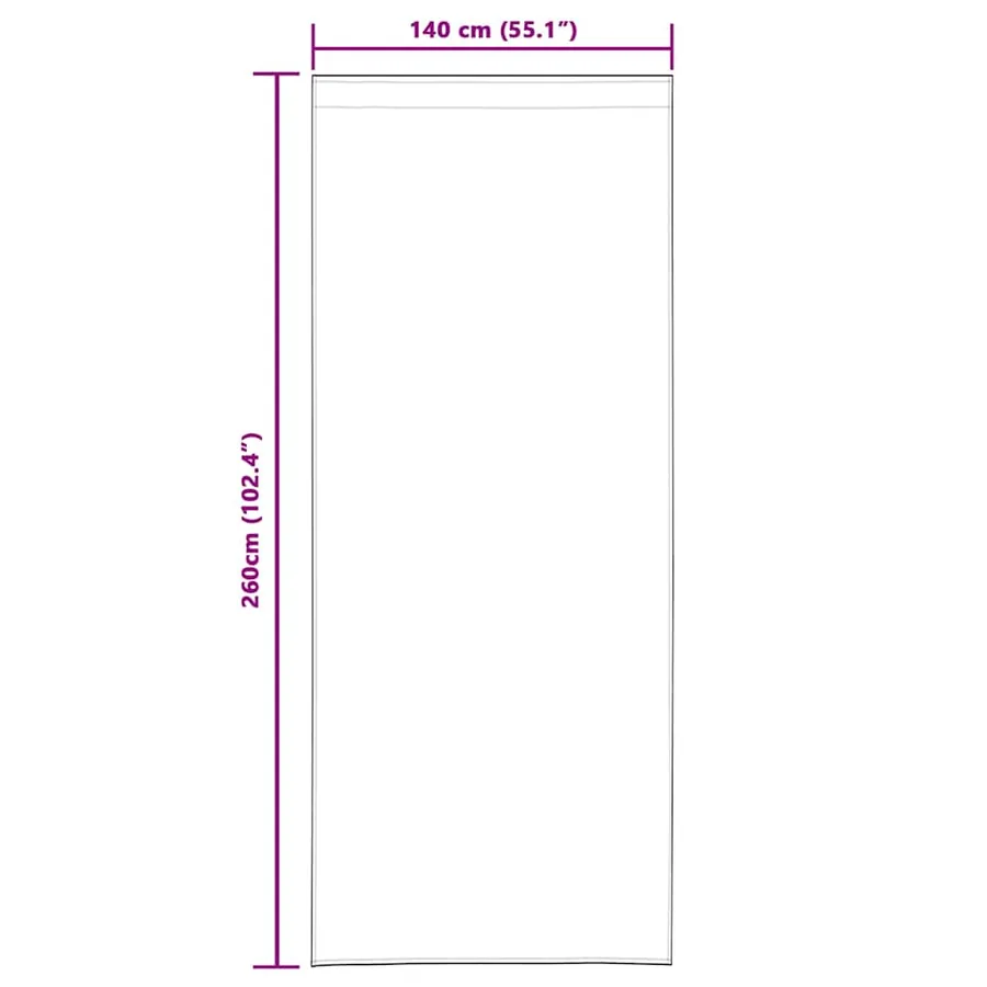 Rideau en Voile 2 pcs Gris clair 260 x 140 cm Polyester - 9