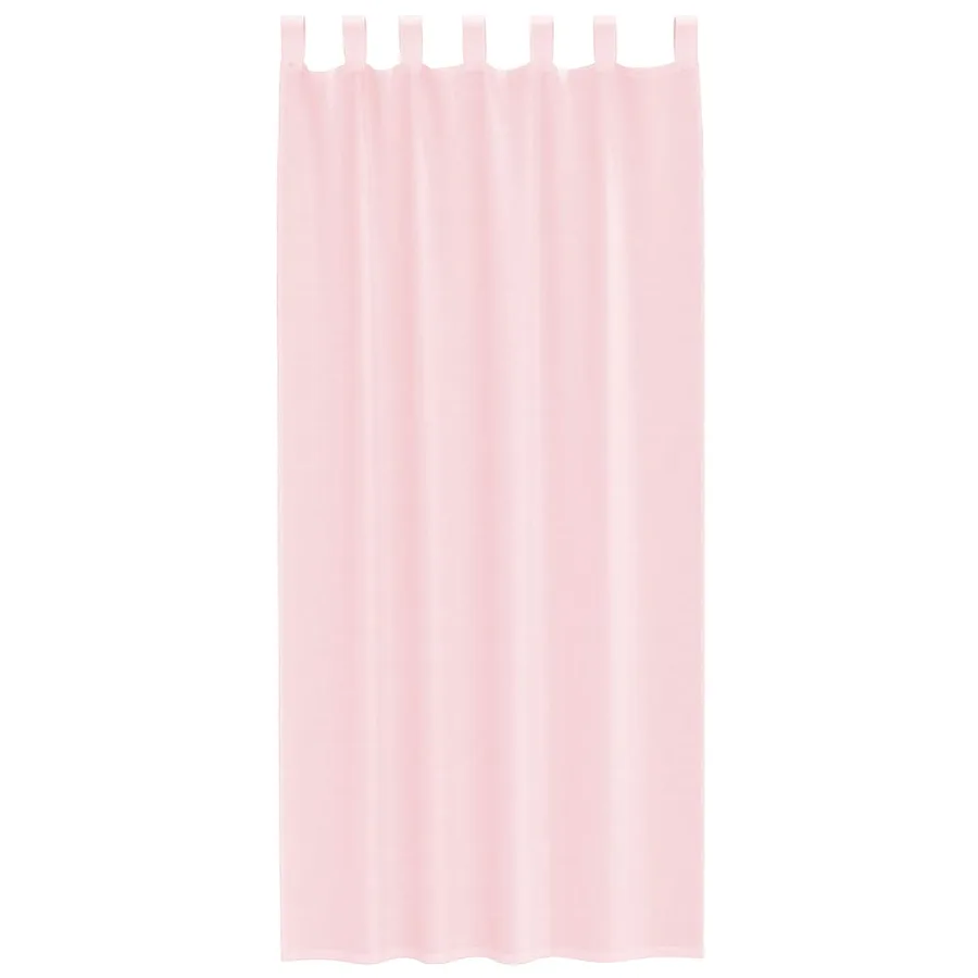 Voilages à œillets 2 pcs rose clair 140 x 225 cm - 4