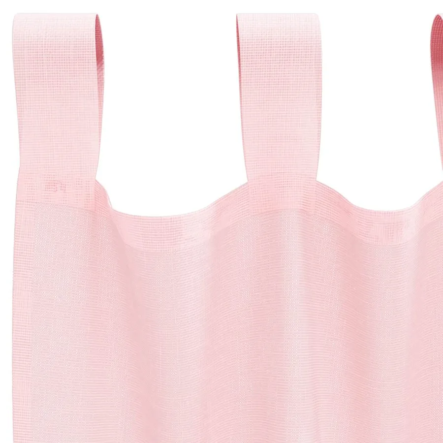 Voilages à œillets 2 pcs rose clair 140 x 225 cm - 5