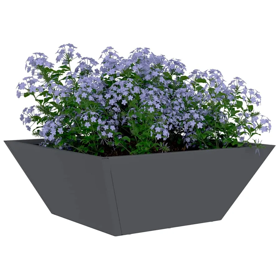 Cache-pot de jardin 5 pc Anthracite 40 x 40 x 15 cm - 3