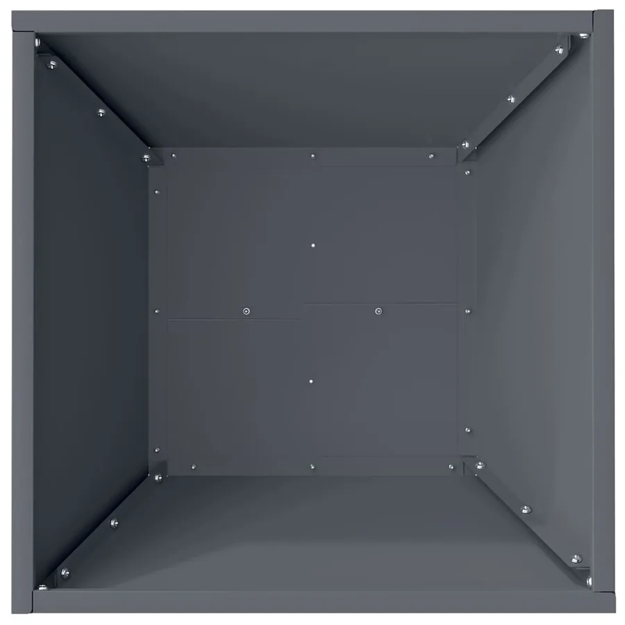 Cache-pot de jardin 5 pc Anthracite 40 x 40 x 15 cm - 9