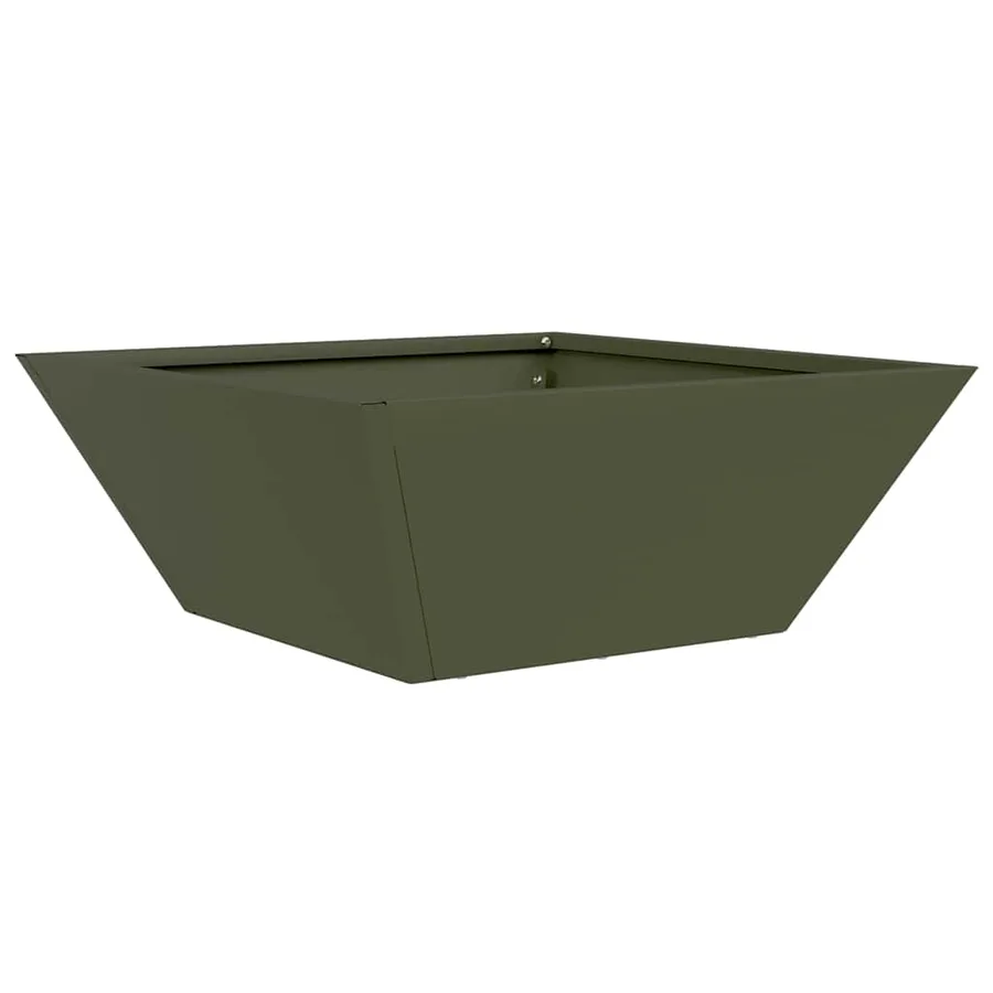 Cache-pot de jardin 5 pc Vert olive 40 x 40 x 15 cm - 5