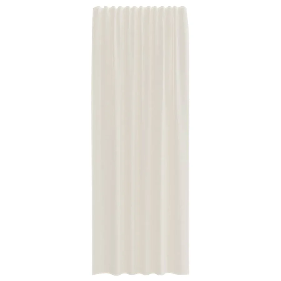 Rideaux en voile à œillets 2 pcs couleur crème - 4