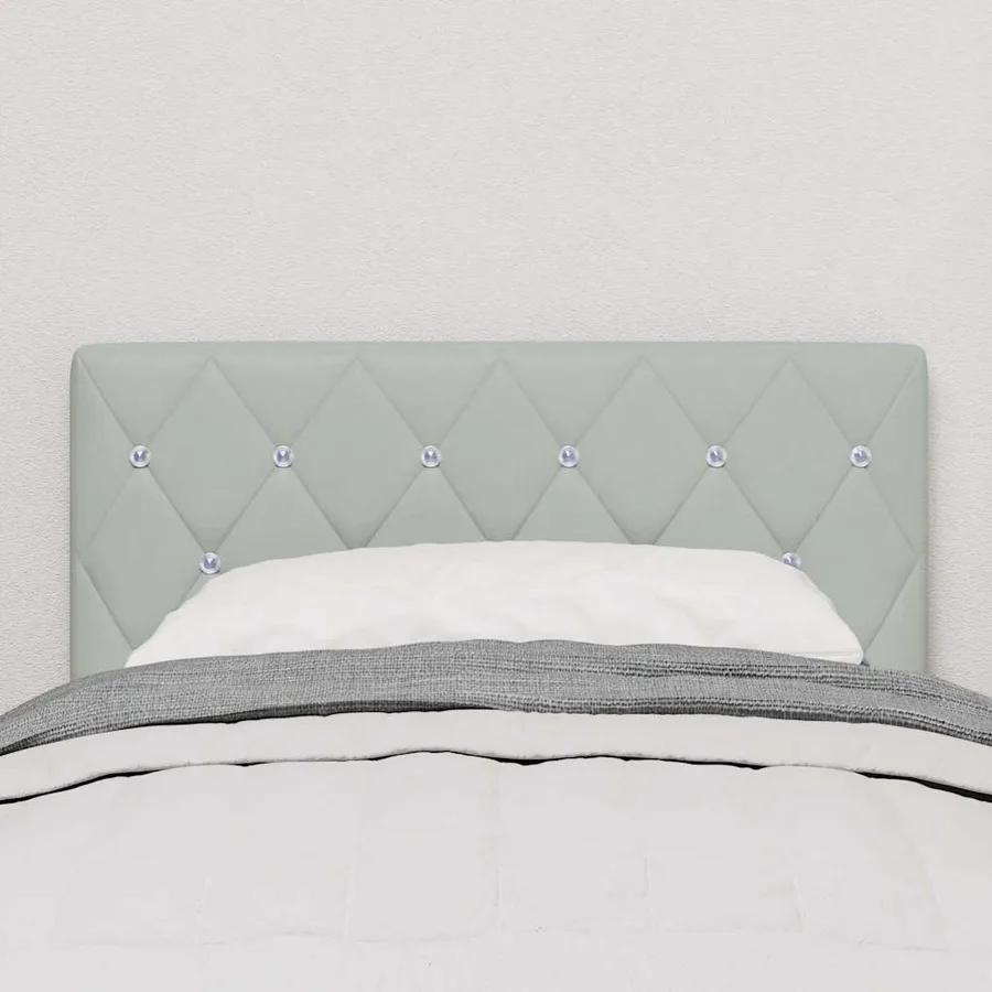 Tête de lit Gris clair 80 cm Velours - 3