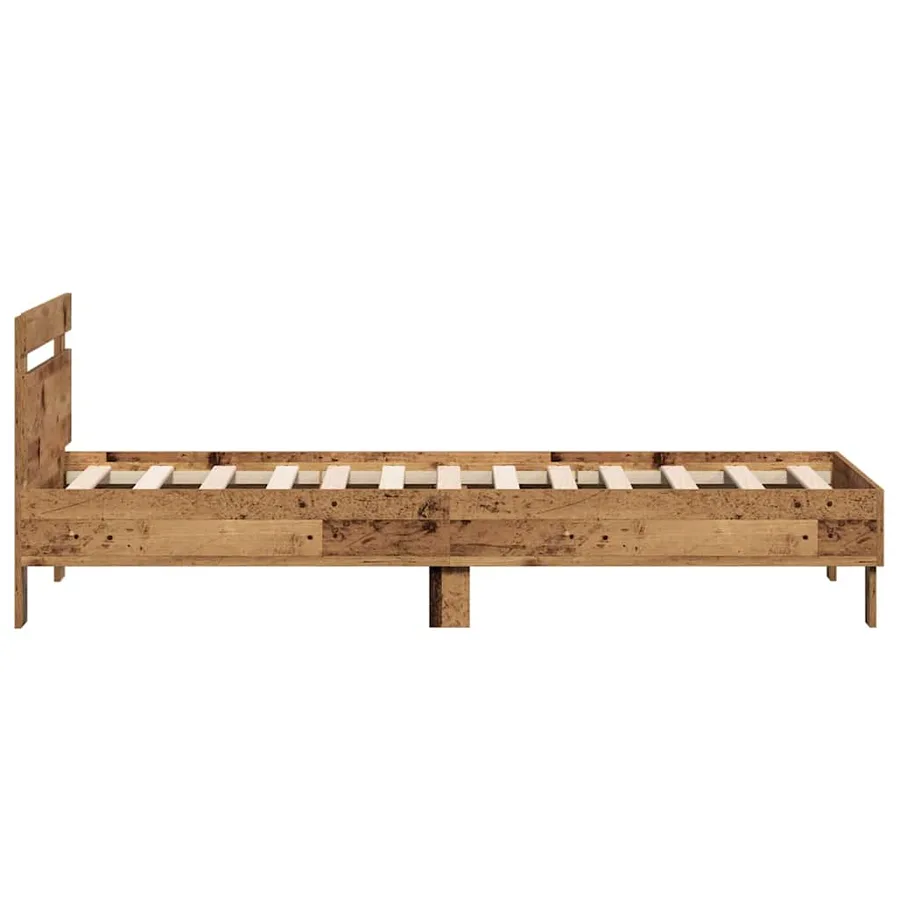 Cadre de lit Bois ancien 193 x 95 x 88 cm Bois d'ingénierie - 6