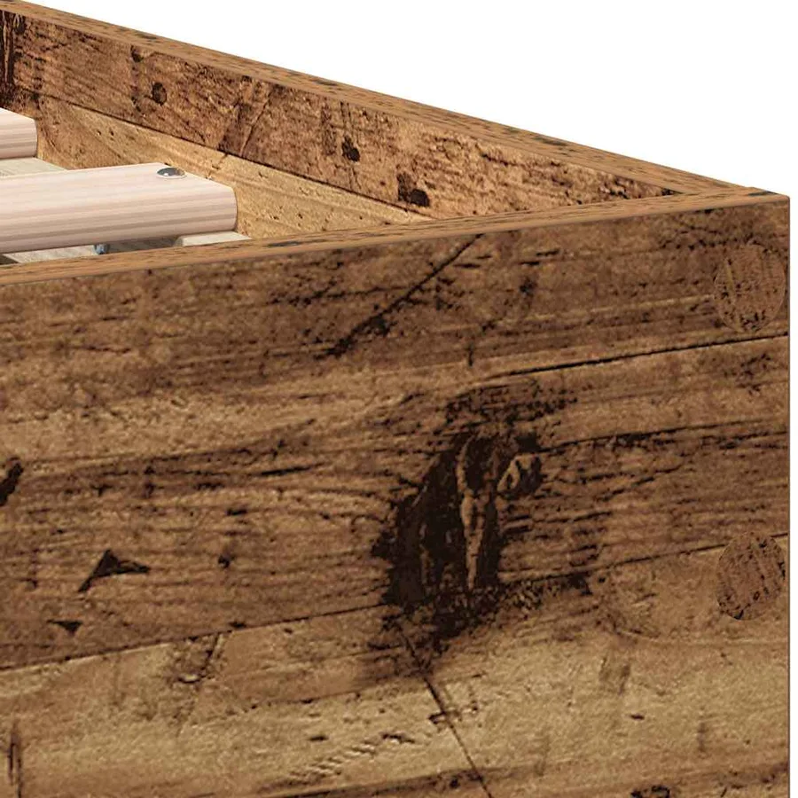 Cadre de lit Bois ancien 193 x 95 x 88 cm Bois d'ingénierie - 9