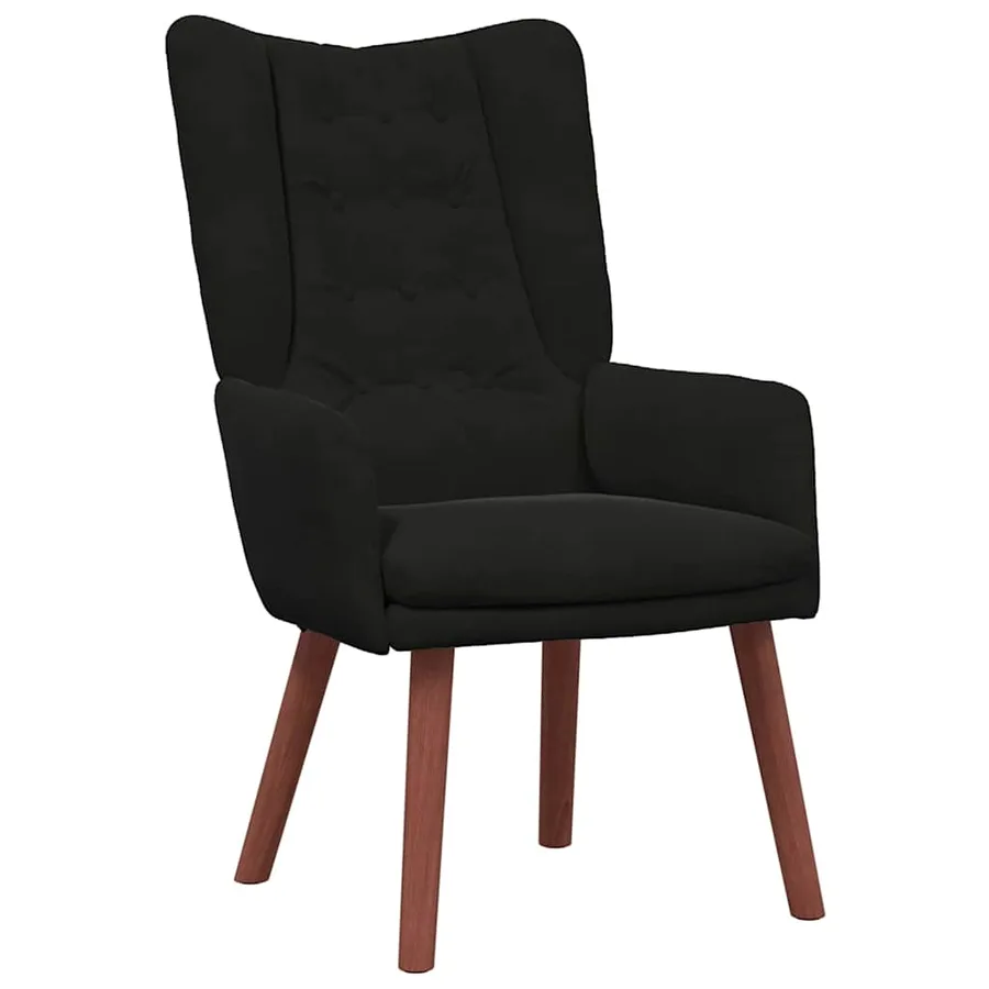 fauteuil Noir 63 x 67 x 94 cm Velours - 2