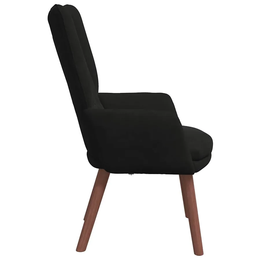 fauteuil Noir 63 x 67 x 94 cm Velours - 5