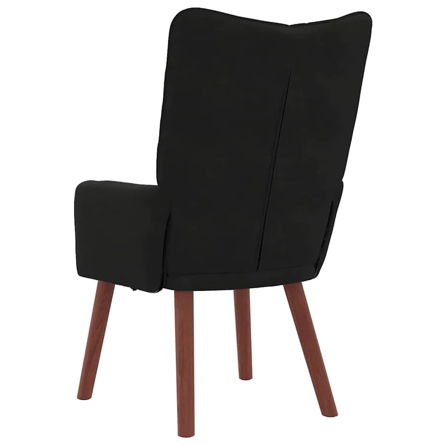 fauteuil Noir 63 x 67 x 94 cm Velours - 6