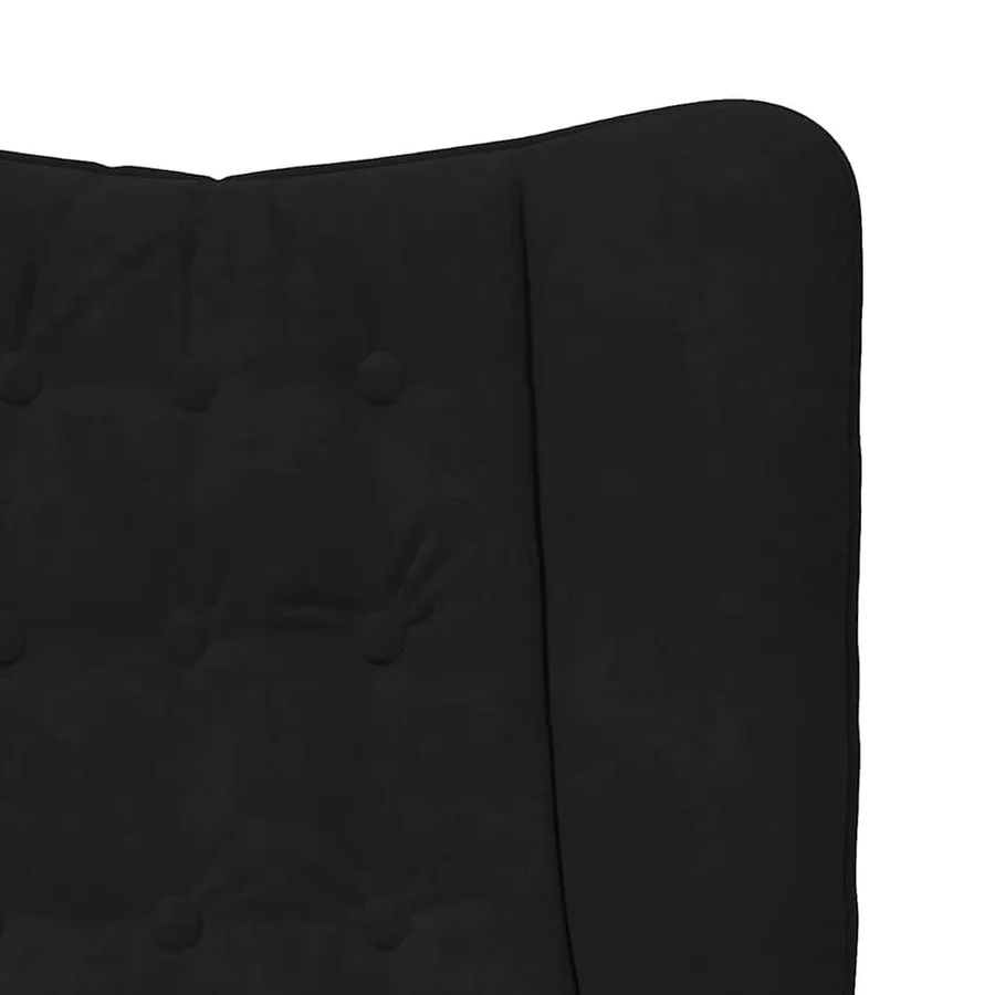 fauteuil Noir 63 x 67 x 94 cm Velours - 7