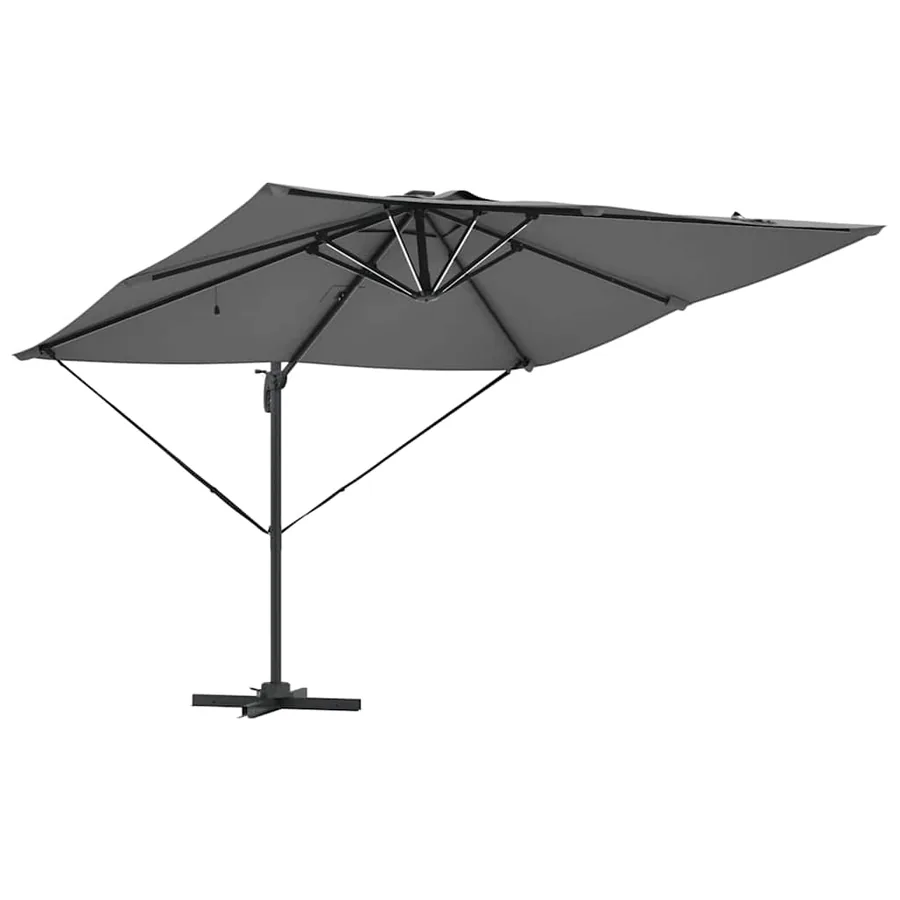 Parasol Anthracite 286 x 284 x 270 cm Aluminium et polyester - 5
