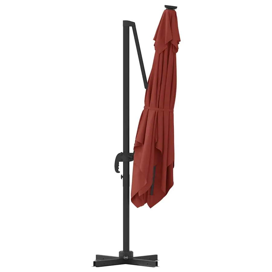 Parasol Roma Rouge 286 x 284 x 265 cm Aluminium et polyester - 7
