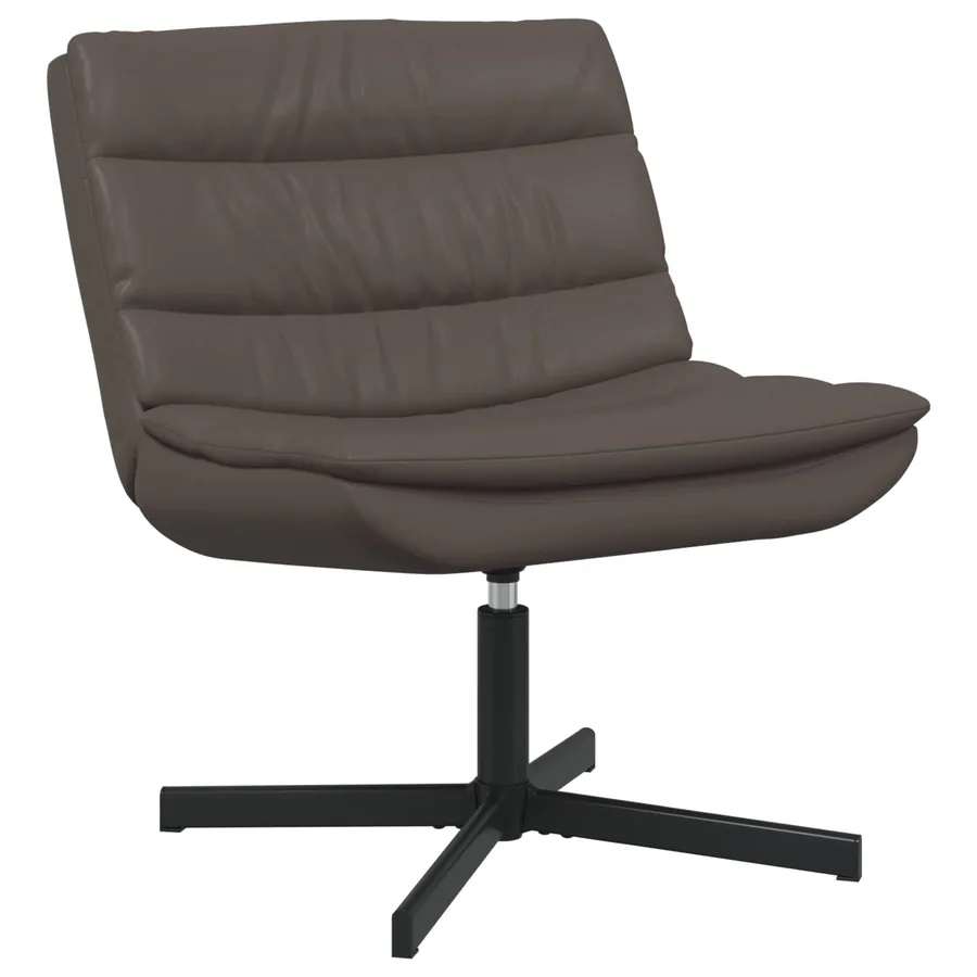 Chaise pivotante Marron 63 x 75 x 76 cm PU brillant