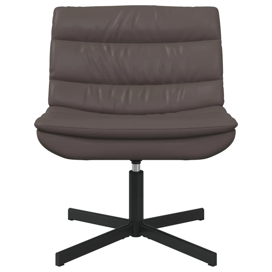 Chaise pivotante Marron 63 x 75 x 76 cm PU brillant - 2