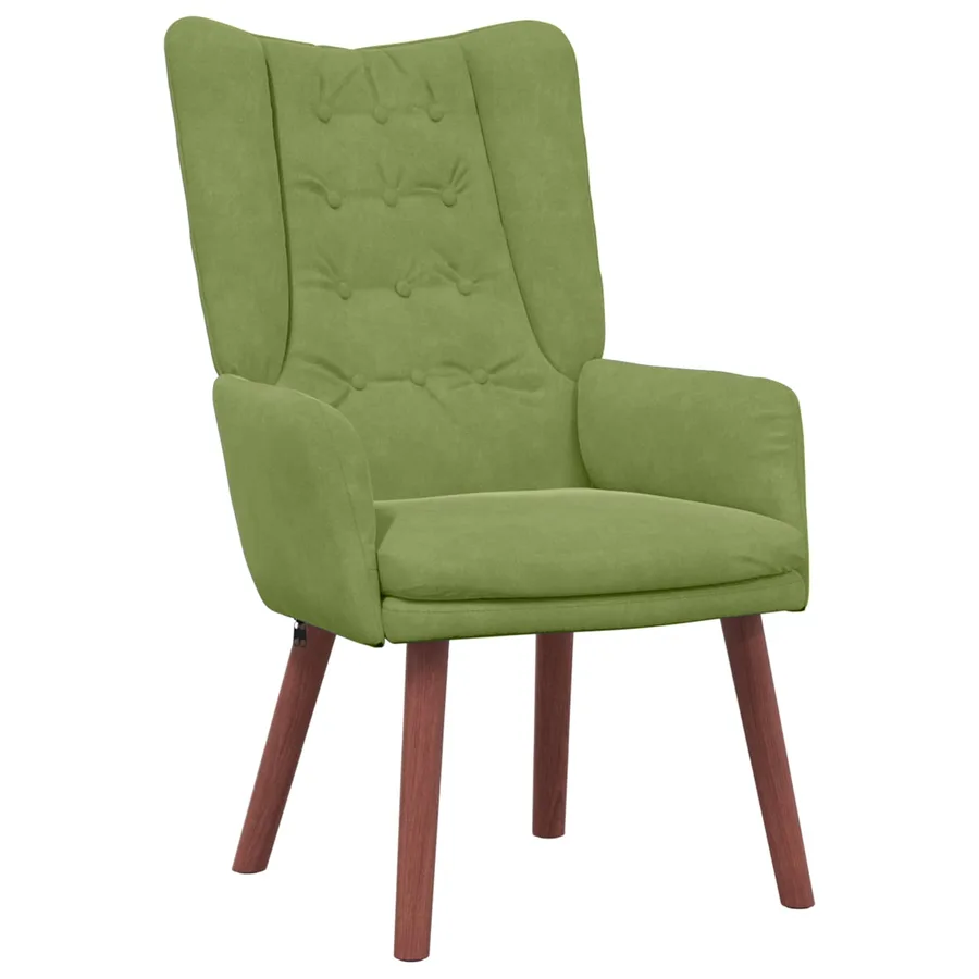 fauteuil Vert clair 63 x 67 x 94 cm Velours - 2