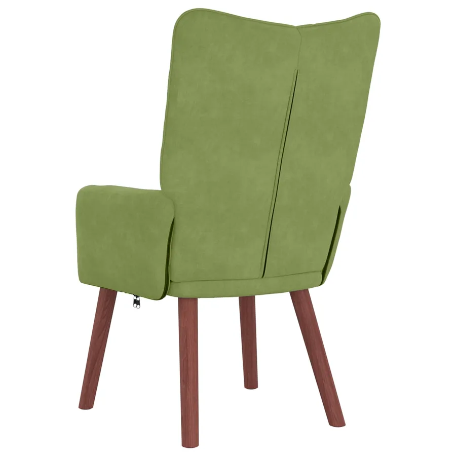 fauteuil Vert clair 63 x 67 x 94 cm Velours - 6