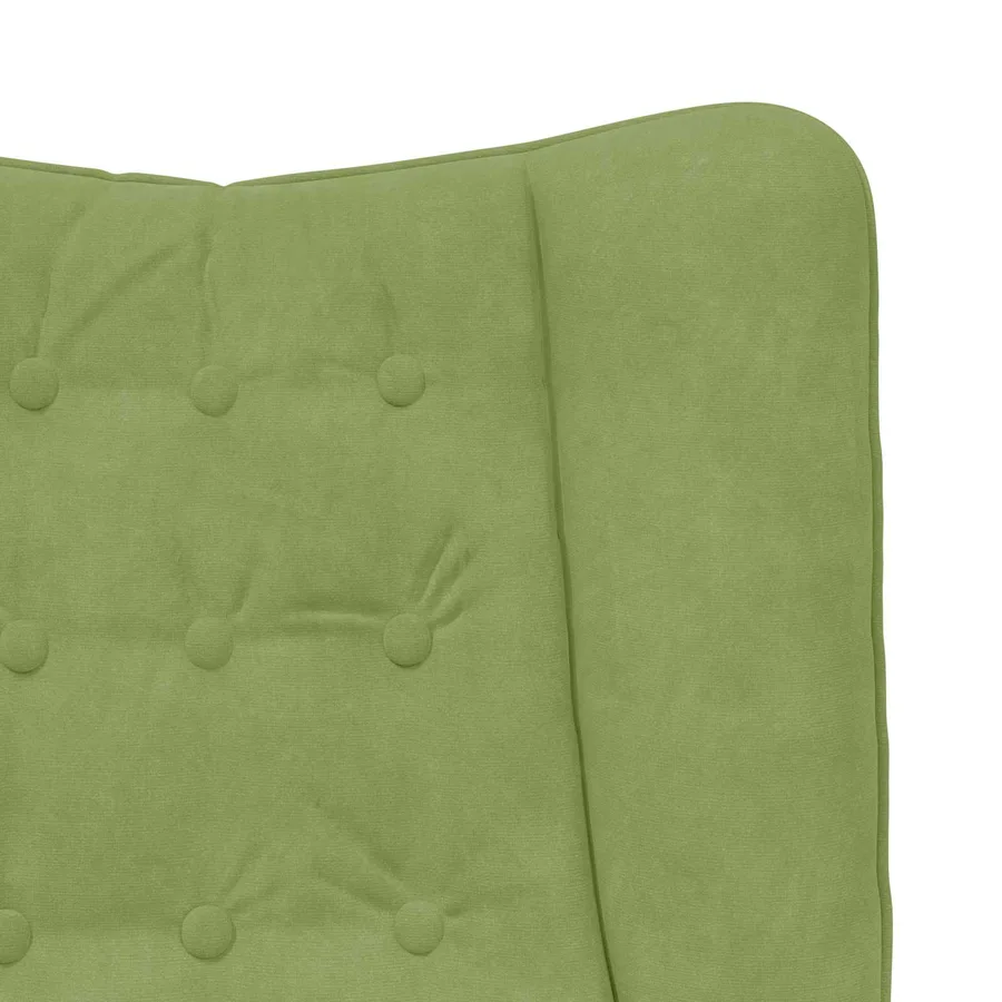 fauteuil Vert clair 63 x 67 x 94 cm Velours - 7